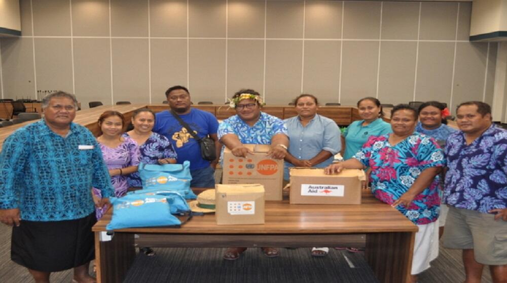 UNFPA’s Pacific-Customised Dignity Kits, Women with Disabilities Dignity Kits, and Menstrual Hygiene Management Kits are handed 
