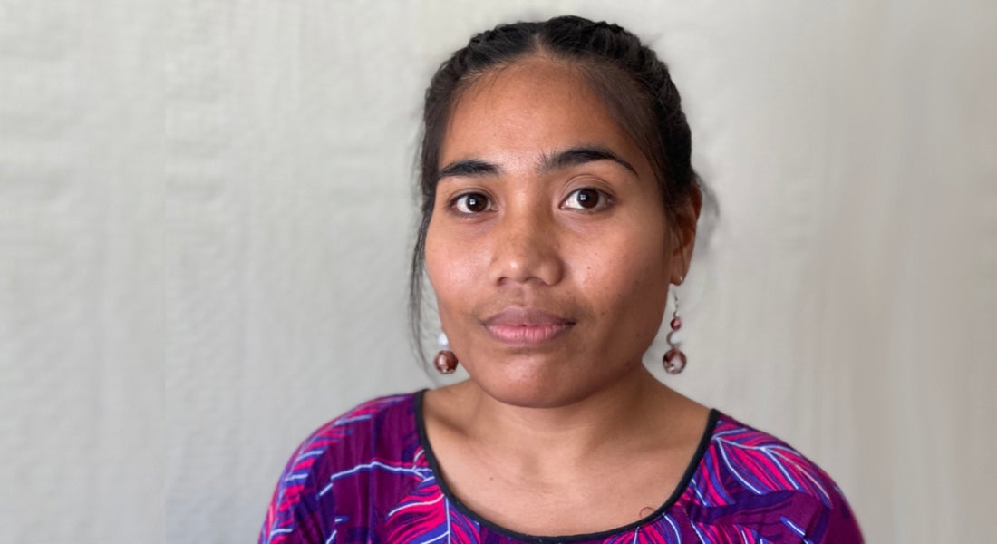 Kiribati: Tematong Kamarie is a volunteer with UNFPA’s partner, Y-PEER. She leads a programme to prevent unintended teenage pregnancies in Kiribati. Through discreet one-on-one chats, Tematong helps girls talk about taboo subjects like reproductive health and rights, and helps girls access essential supplies like condoms, in a conservative cultural context where many religious leaders condemn birth control. Tematong says climate change impacts like prolonged droughts have made life even harder for young women in Kiribati. “Young women with teenage pregnancies often cannot support their children. They haven't finished their school or they drop out.”  ©UNFPA/Rose